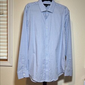 J. Crew Light Blue Plaid Button Down Shirt